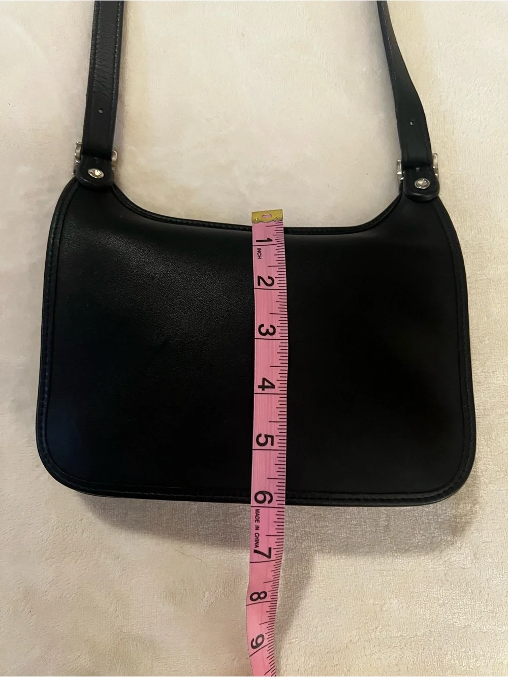 🩷 Vintage Coach Flap Travel Crossbody Handbag 9132 Black Leather🩷